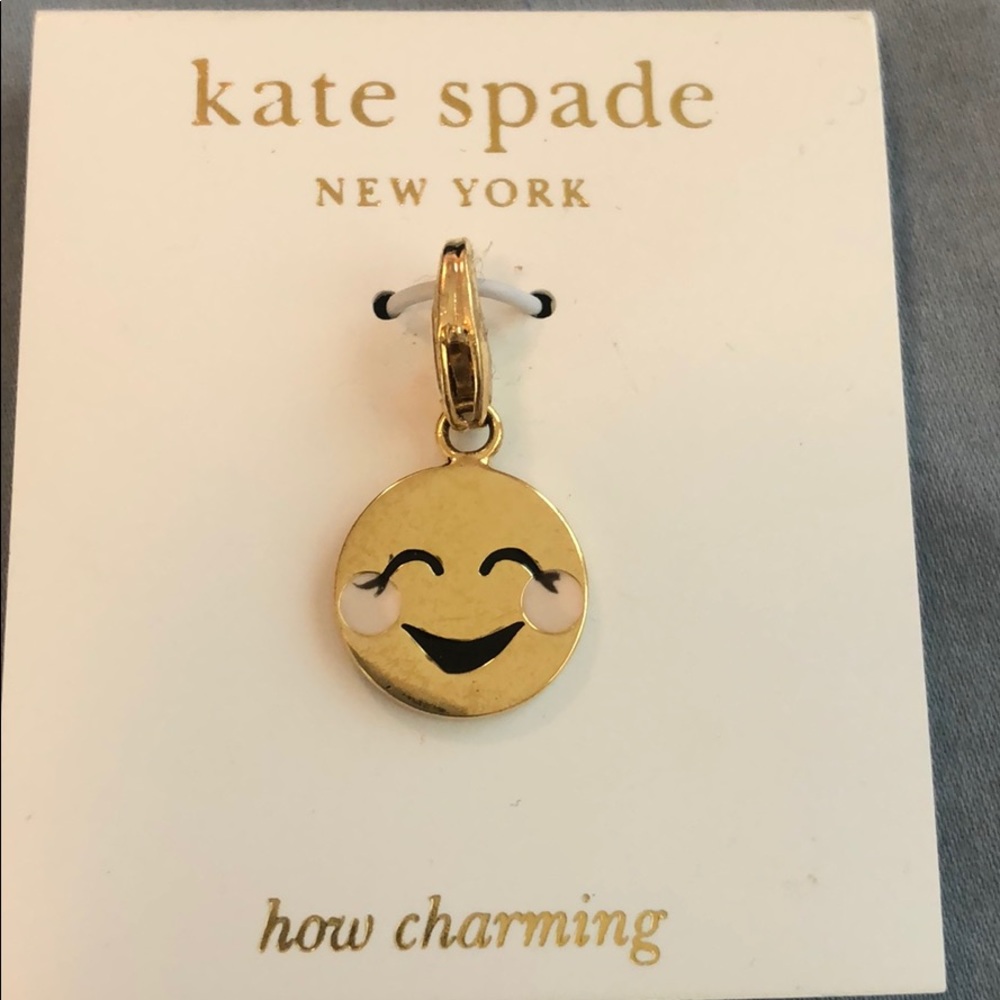 Kate Spade smiley face charm
